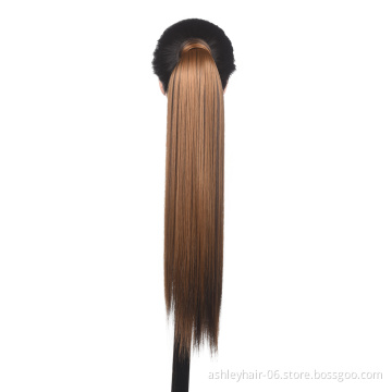 Julianna Hair Vendors Extension Piece Synthetic Fiber Hair Accessories Long 16 17 22 23 26 Inch Wrap Around Ponytail